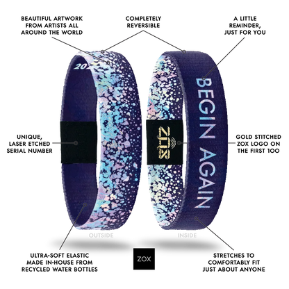 Begin Again Interactive Affirmation Bracelet
