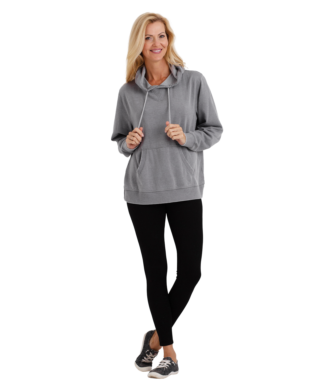 Unisex Fit Burnout Fleece Pullover Hoodie