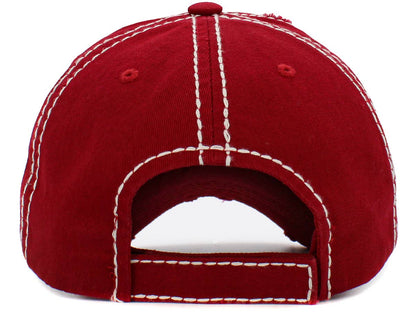 Baseball Mom Washed Vintage Ballcap: BUR