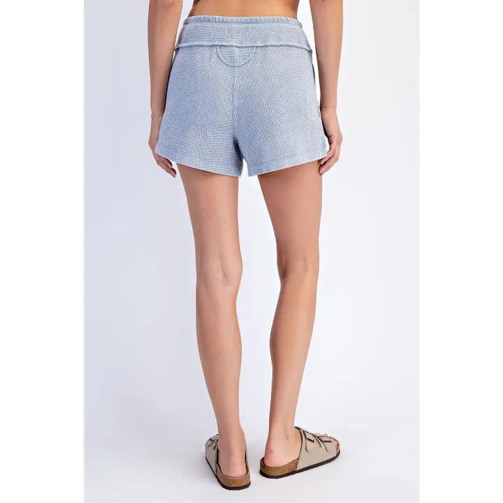 Rae Mode P6454 Mineral Washed Honeycomb Shorts