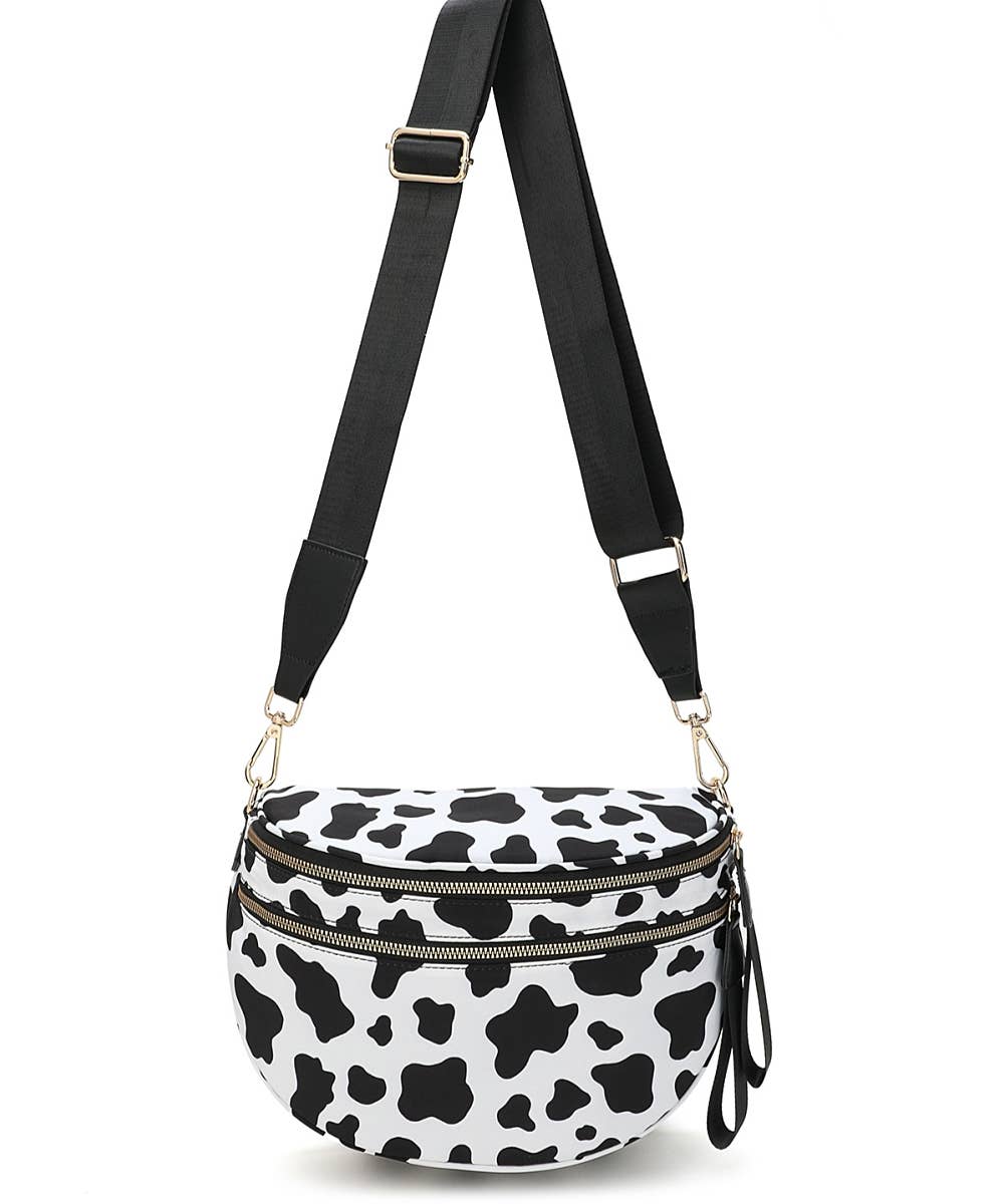 PRINTED CROSSBODY HANDBAG PURSE