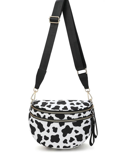 PRINTED CROSSBODY HANDBAG PURSE
