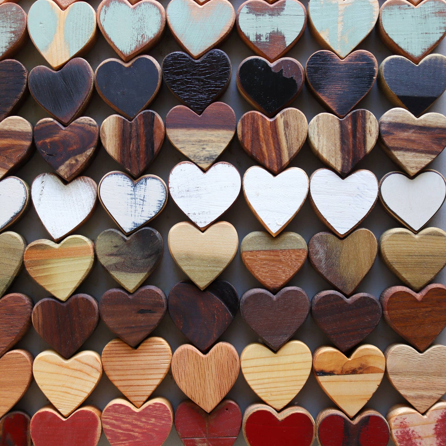 Handmade Wooden Hearts