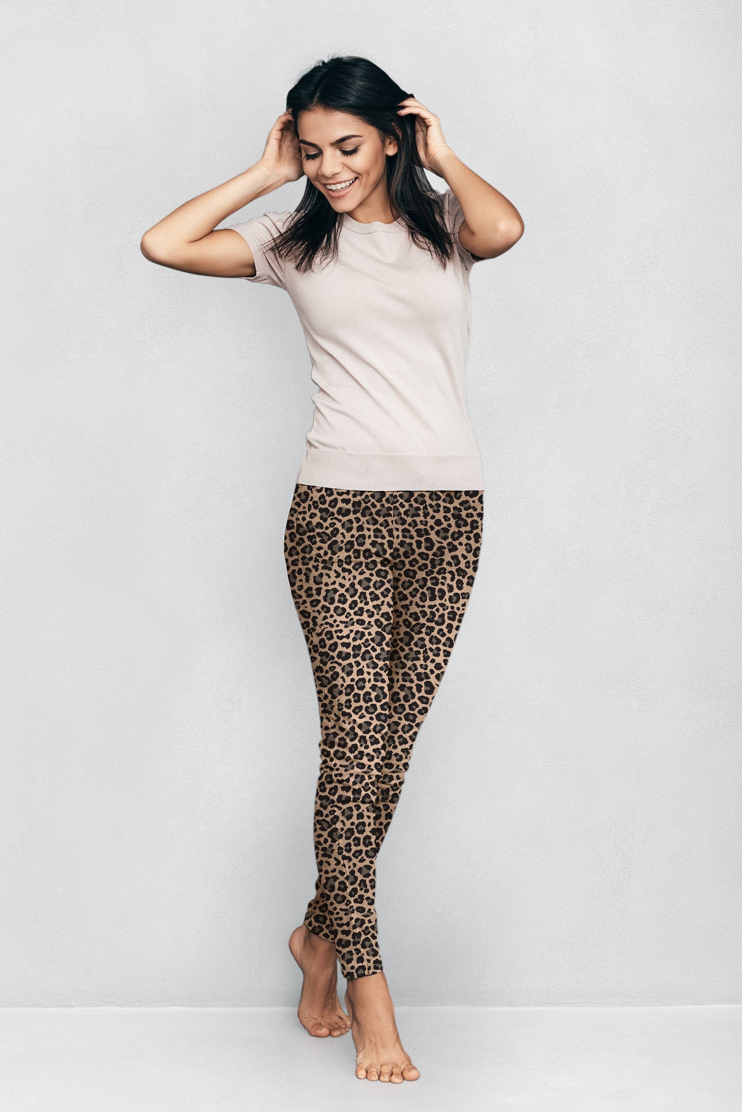 Britt's Knits Printed Fleece Lined Leggings Open Stock