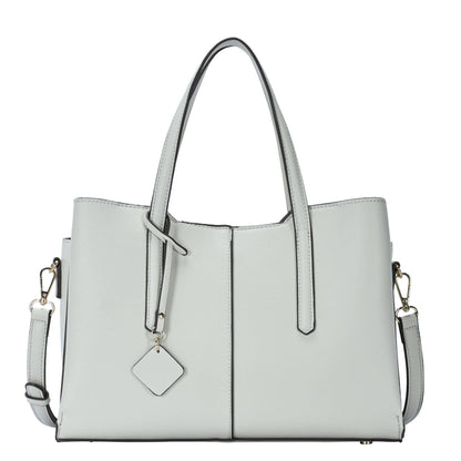 BGO6472 Lindsey Satchel Bag: Bone