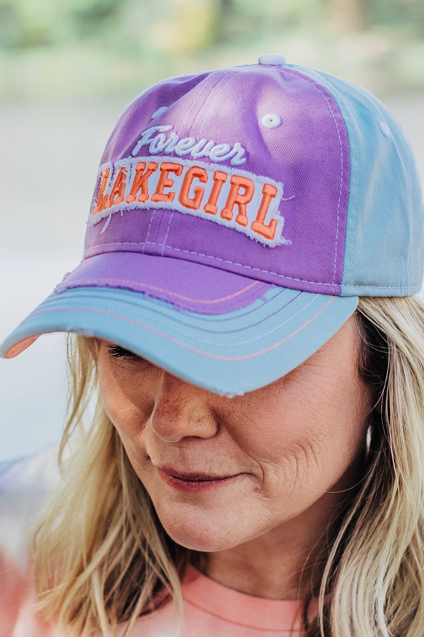 Jeannie Mesh Cap in Wisteria hat