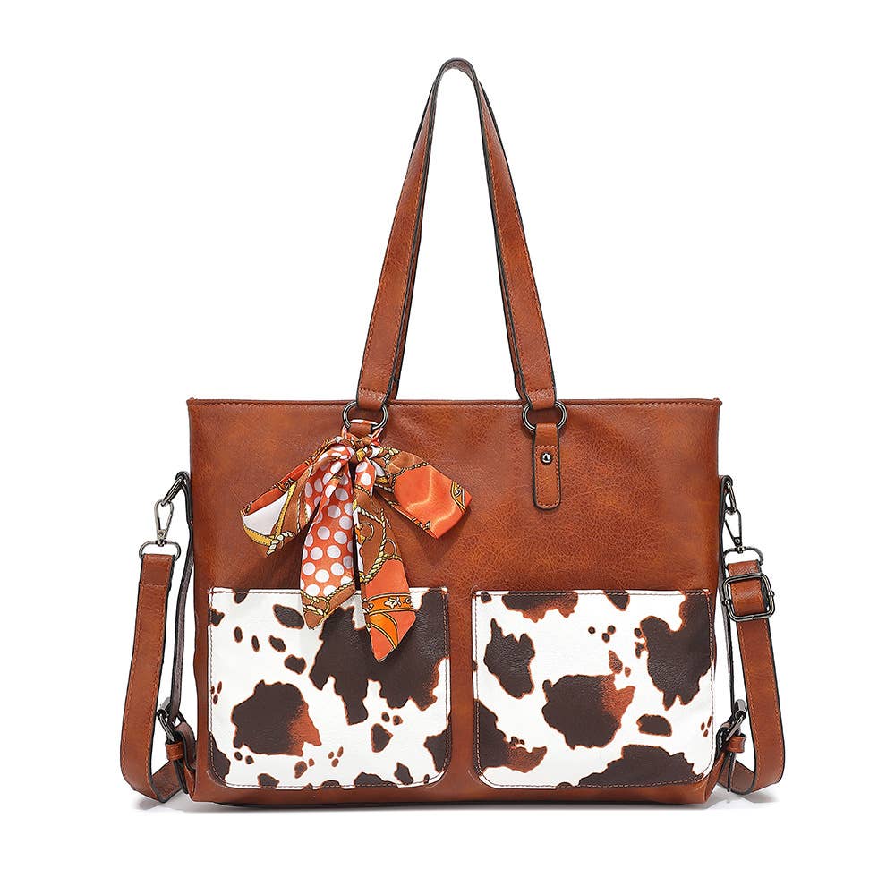 COW HANDBAG TOTE BAG CROSS BAG CLUTCH PURSE
