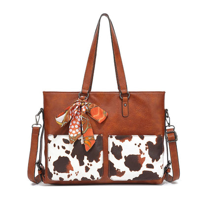 COW HANDBAG TOTE BAG CROSS BAG CLUTCH PURSE