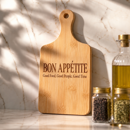 BAMBOO WOOD CUTTING AND CHARCUTERIE BOARD