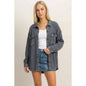 HYFVE Mineral Washed Waffle Knit Shacket DZ26E249
