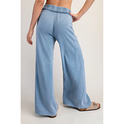 Rae Mode Mineral Washed Wide Leg Pants (Style P6467)