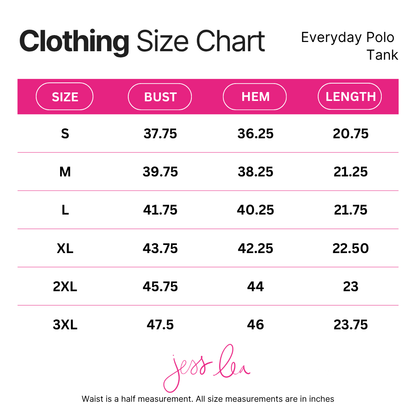Everyday Polo Tank- Neon Pink Safari Chic