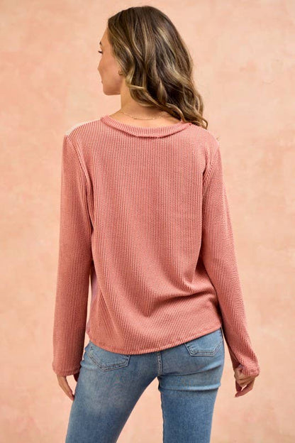 LMT4804-Bold and basic cut ou rib top