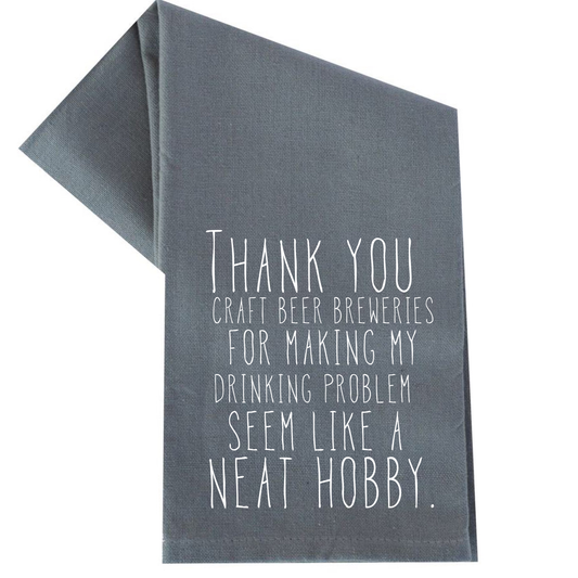 CRAFT BREWERY DRINKING TEA TOWEL