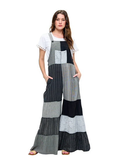 Yak & Yeti Spring/Summer Patchwork Overall Jumpsuit