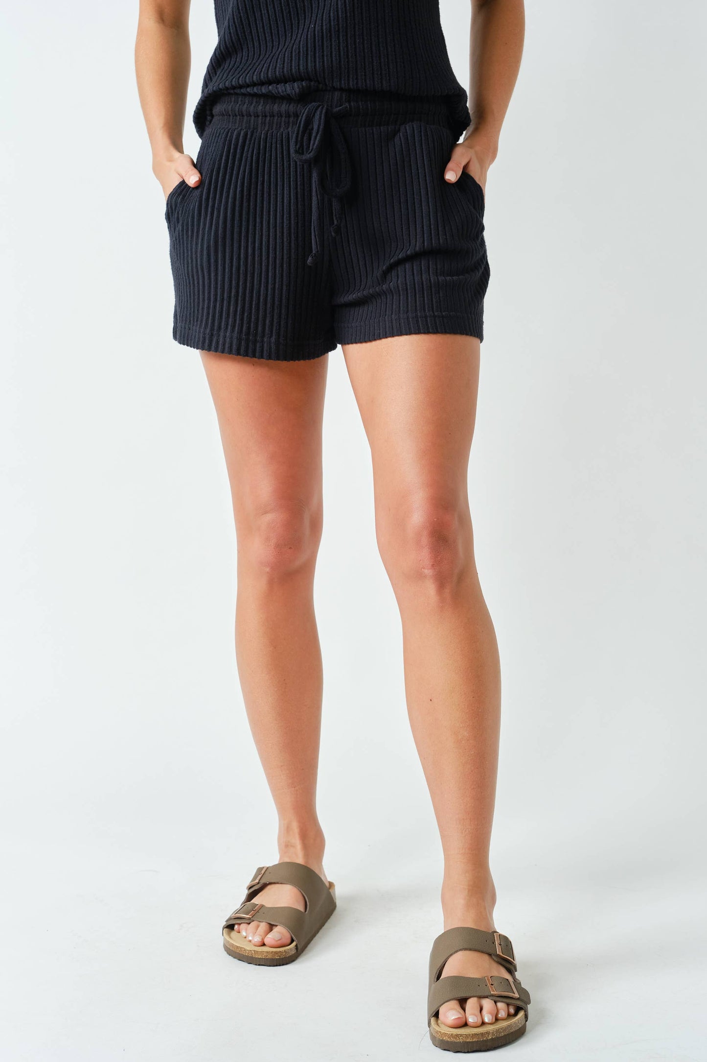 Mono B Rib Lounge Shorts (KP5871)