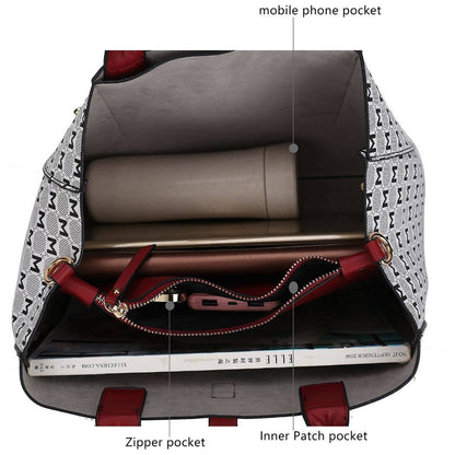 MKF Yuliana Circular M emblem Satchel Bag by Mia K