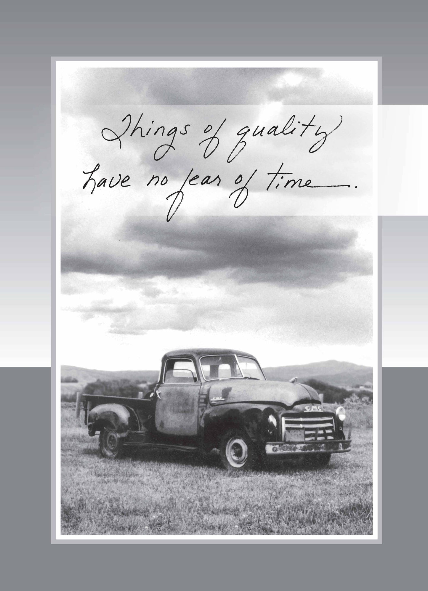 Quality and Time Friendship Card