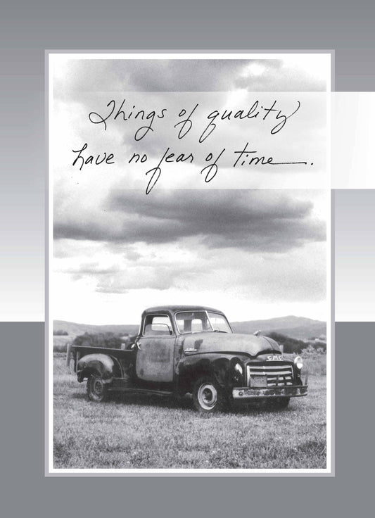 Quality and Time Friendship Card