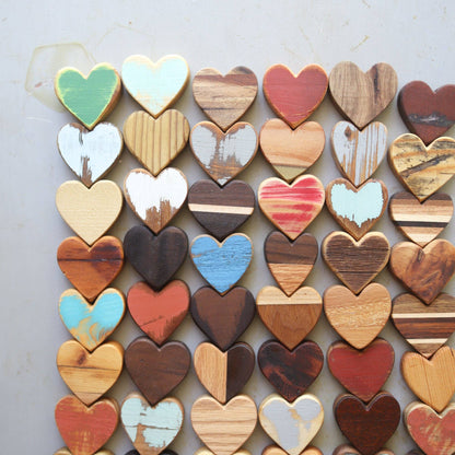 Handmade Wooden Hearts