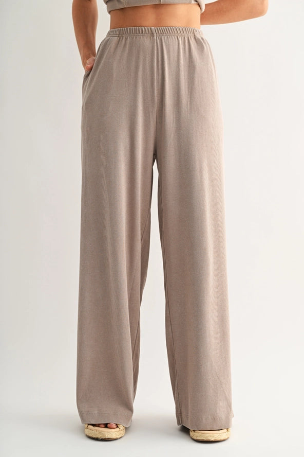 Mono B Coastline Cotton Blend Pant Set