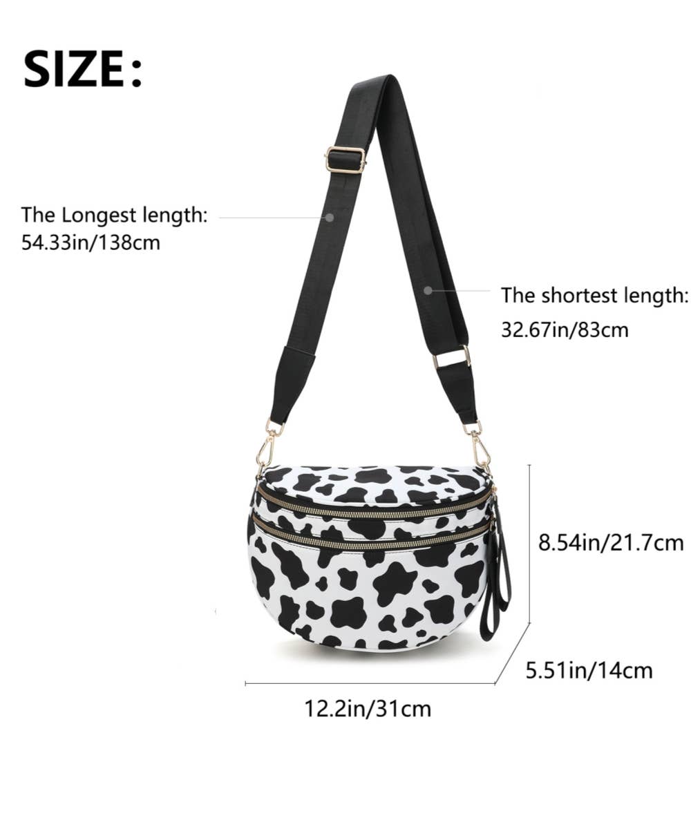 PRINTED CROSSBODY HANDBAG PURSE