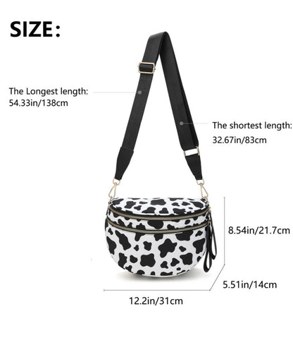 PRINTED CROSSBODY HANDBAG PURSE