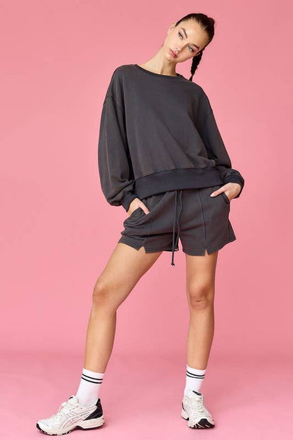 PP18144 - Mia Jogger Shorts: Charcoal / Medium