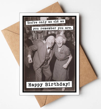 Funny Birthday Cards for Men - Greeting Cards with Display