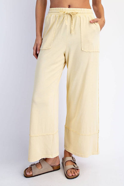 Rae Mode Mineral Washed Cropped Wide Leg Pant P6363