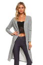 Yelete Metallic Knit Longline Cardigan CRD002