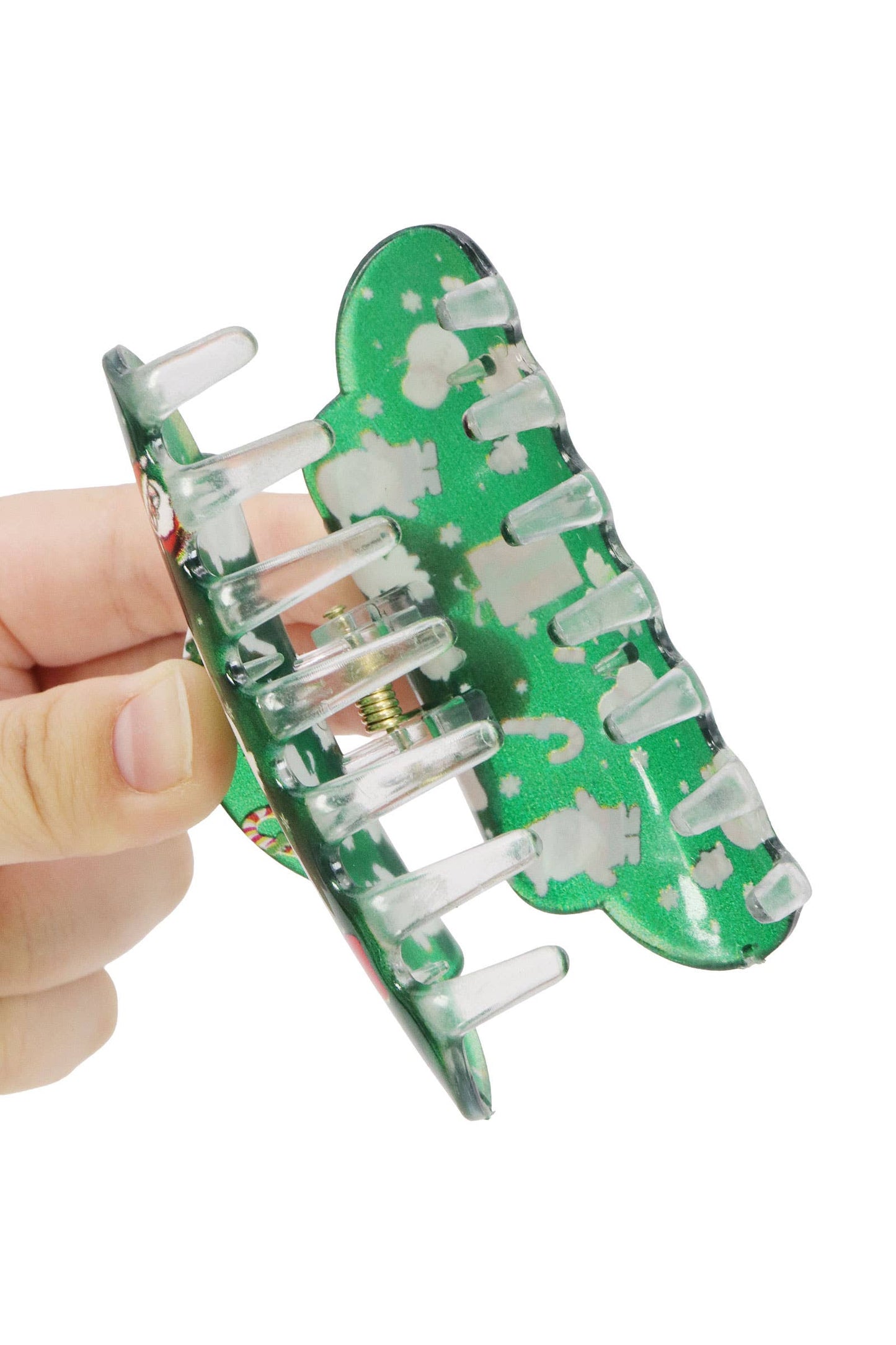 Christmas Itty Bitty Clear Cloud Hair Claw