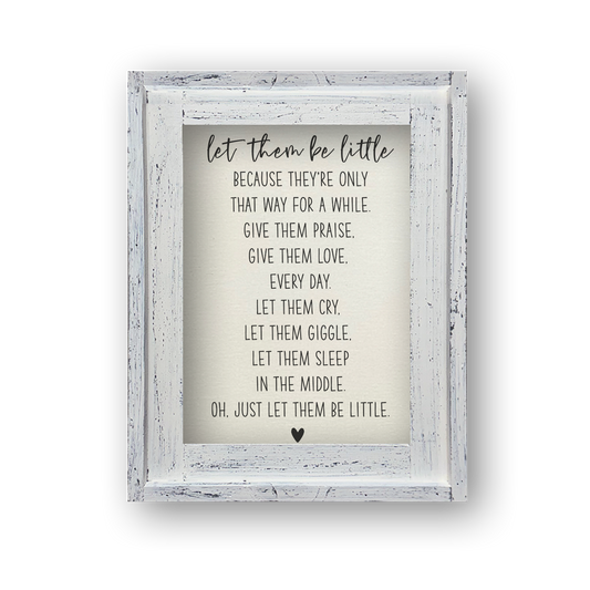 FRAMED CANVAS LET THEM BE LITTLE