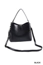 Vegan Leather Bucket Shoulder Bag