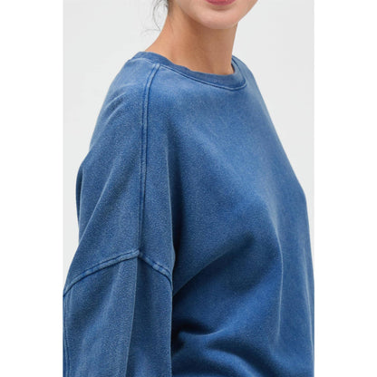 Acid Wash Oversized Sweatshirt