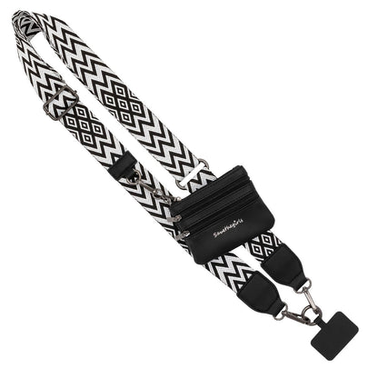 Clip & Go Crossbody Phone Lanyard - Chevron Collection