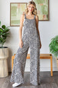 Animal Print Overall Jumpsuit J5891
