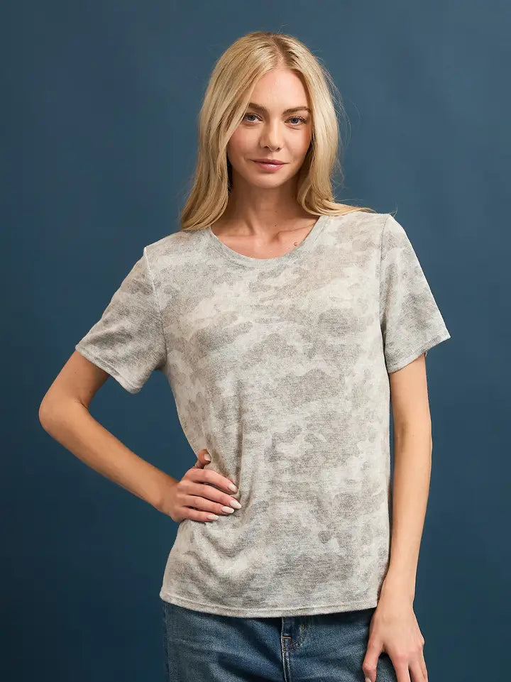 Wasabi + Mint Leopard & Camo Slub Shirt Top – WMT3859