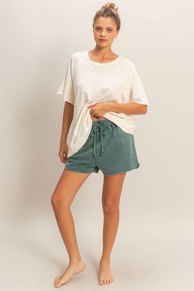 Hyfve DZ26A266 Relaxed Drawstring Shorts