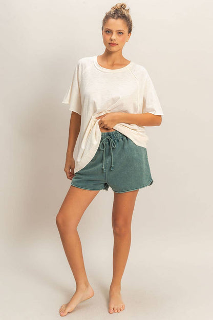 Hyfve DZ26A266 Relaxed Drawstring Shorts