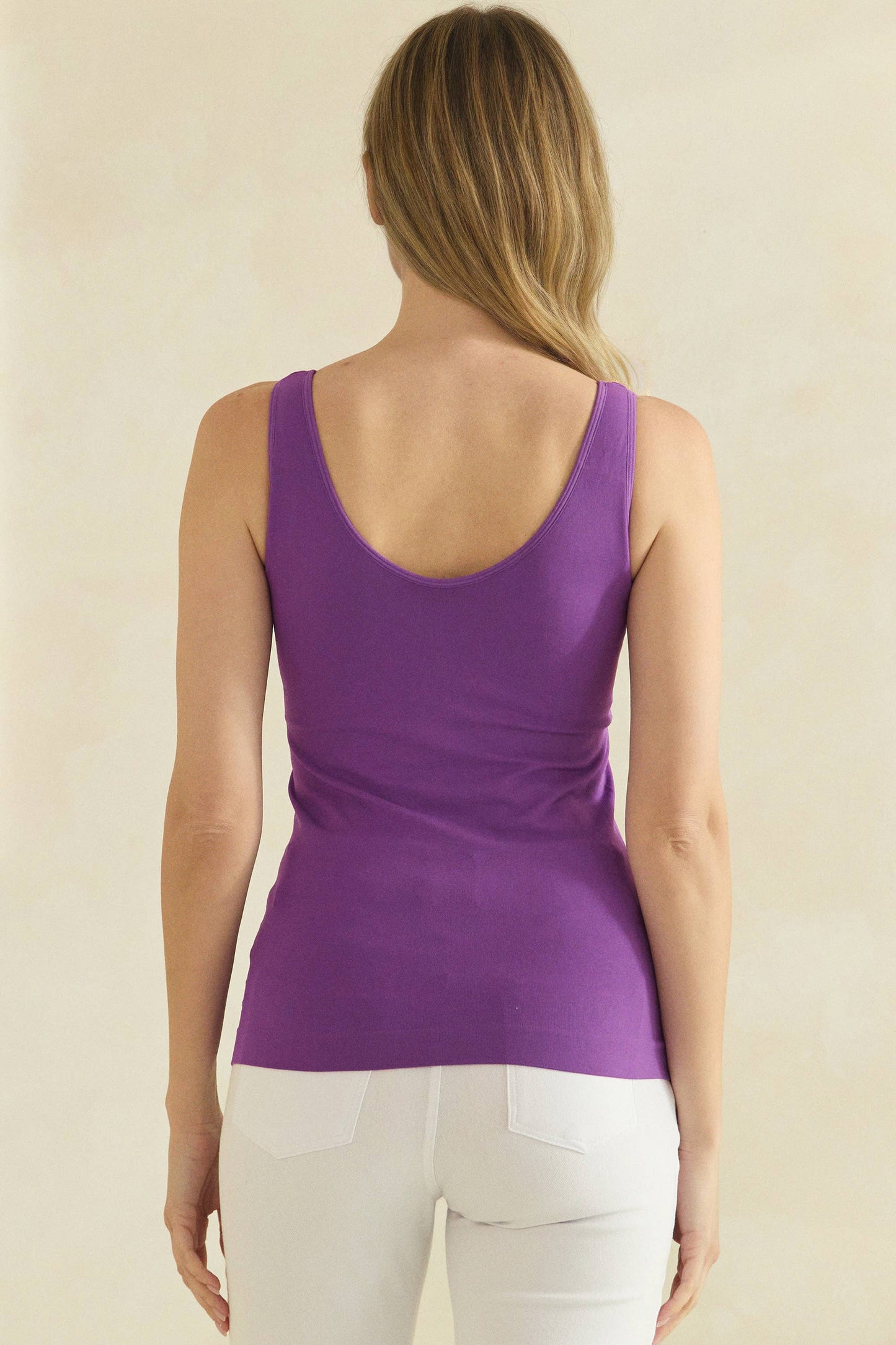 Yelete Seamless Reversible Tank w/ Built-In Bra
