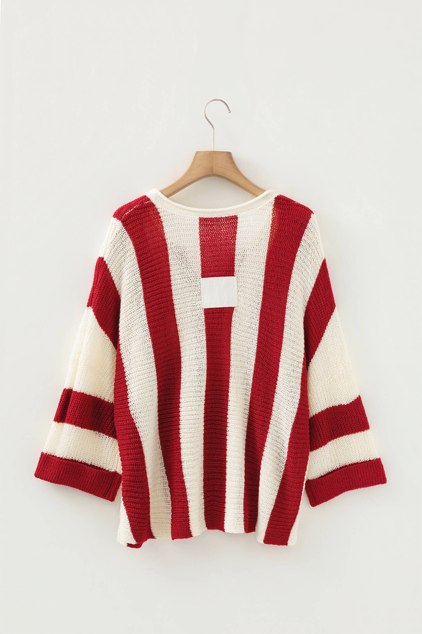 66 Fall 2026 Casual Stripe Bracelet Sleeve Top