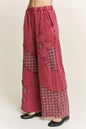 Mineral Washed Tweed Daisy patch Wide leg pants HP6751