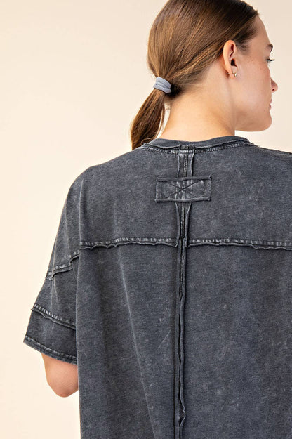 Rae Mode Mineral Washed Boxy Tee T0080