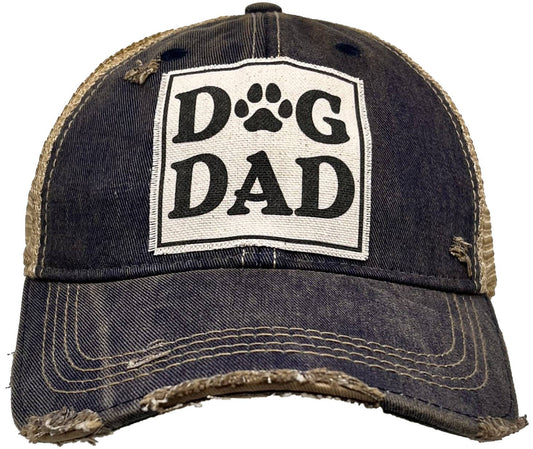 Dog Dad Distressed Trucker Hat Baseball Cap