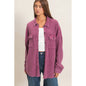 HYFVE Mineral Washed Waffle Knit Shacket DZ26E249