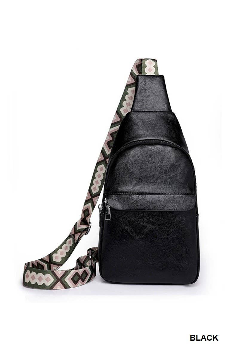 Guitar Strap Crossbody Chest Sling Bag