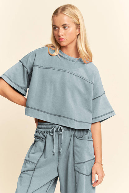 Davi & Dani Mineral Washed Barrel Pants