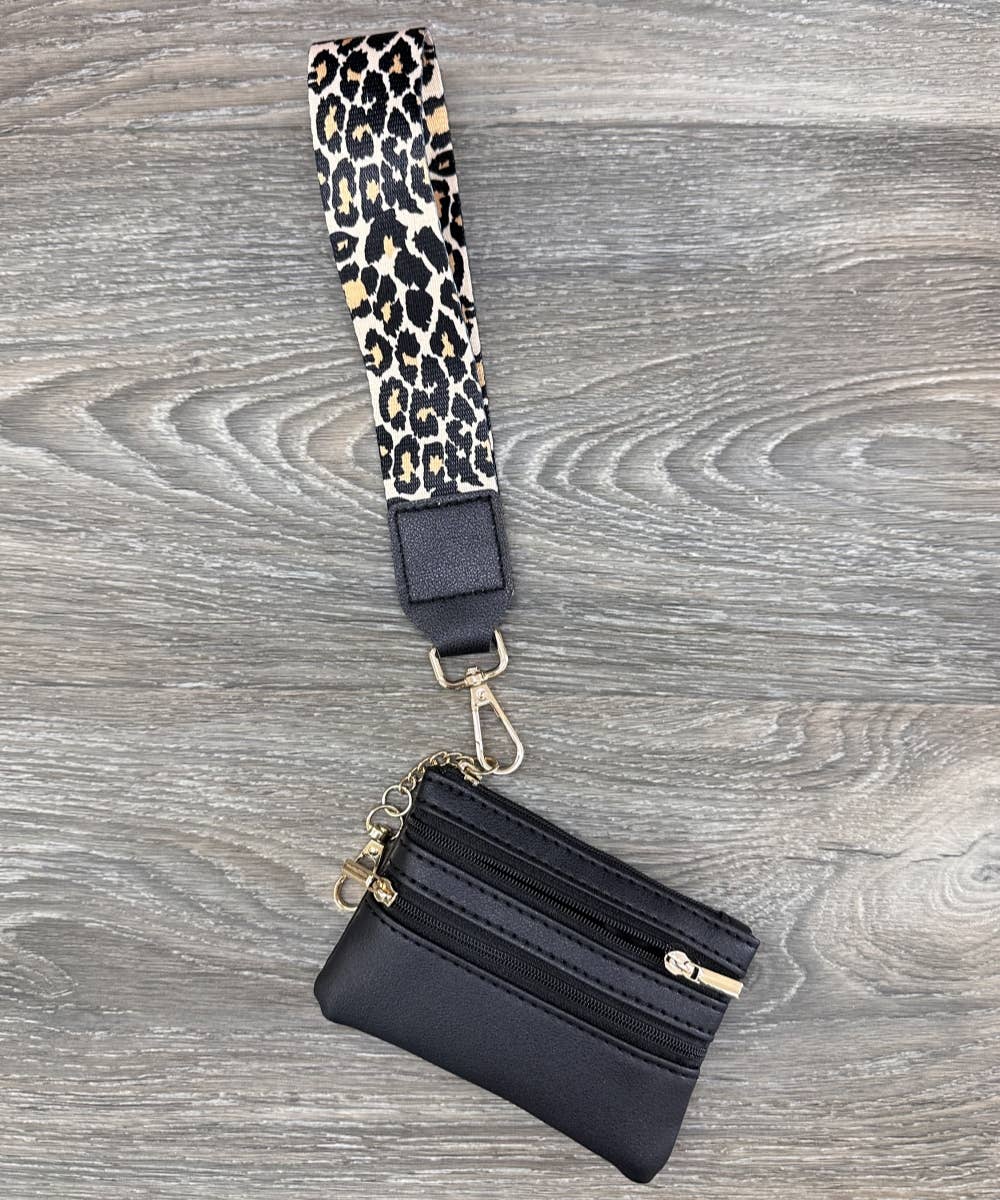 HANDBAG STRAP WITH ZIPPER POUCH PHONE HOLDER WRISTBAND