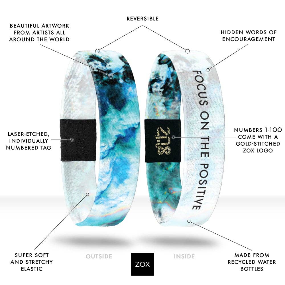 Focus on the Positive Interactive Affirmation Bracelet